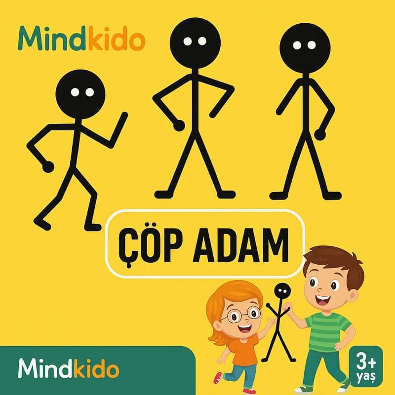 Çöp Adam Eğitici Oyuncak ve Kartları