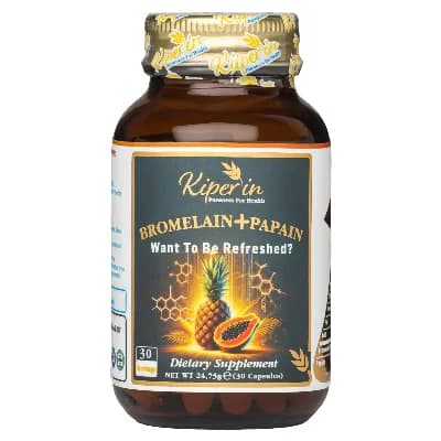 Bromelain(2500 GDU) & Papain - Doğal Proteolitik Enzim (30Kapsül & 700Mg)