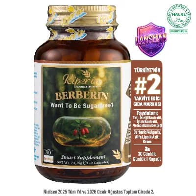 Berberin - Alfa Lipoik Asit - Krom | Metabolizma ve Şeker Denge Destek | Şeker İsteği Azaltıcı 700mg