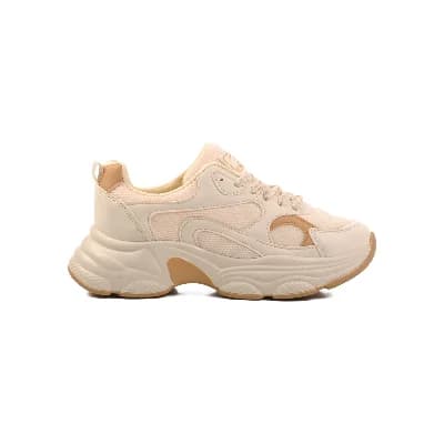 Aspor Bej Taba Fileli Kadın Spor Ayakkabı Sneaker