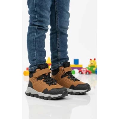 Cool Taba Gri Cırtlı Erkek Çocuk Outdoor Bot