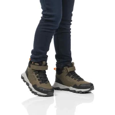 Cool Haki Gri Cırtlı Erkek Çocuk Outdoor Bot