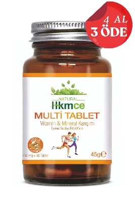 Multi Tablet - Vitamin, Mineral Multivitamin 60 Tablet - Güçlü Formül