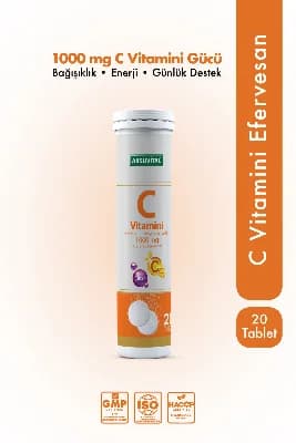 C Vitamini Çinko 1000mg 20 Efervesan Tablet