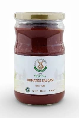 Organik Tuzsuz Domates Salçası 650 g