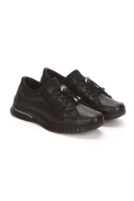 %100 Hakiki İç Dış Deri Ortopedik Taban Kadın Günlük Spor Ayakkabı Sneaker
