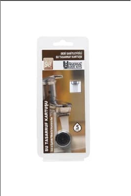 UniversalSaverKits %75 Tasarruf Venturi Etkili Su Tasarruf Kartuşu Perlatör Lavabo ve Miks Bataryalara Uyumlu 5 L/DK