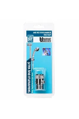 UniversalSaverKits Akış Hızı Ayarlanabilir Duş Stop Valfi | Duşta %45’e Varan Su Tasarrufu | R1/2 Uyumlu