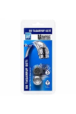 UniversalSaverKits 2’li Su Tasarruf Seti | %75’e Varan Tasarruf | Evye Batarya ve Duş Sistemleriyle Tam Uyumlu