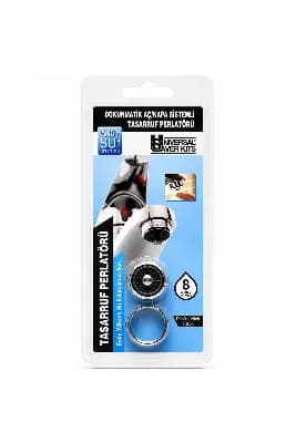 UniversalSaverKits Tek Tuş Dokunmatik Musluk Perlatörü 8 Lit/Dak.Akışlı