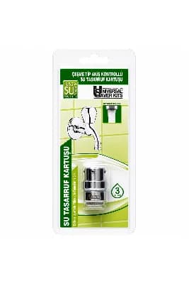 UniversalSaverKits Çeşme Tip Akış Kontrollü Tasarruf Kartuşu
