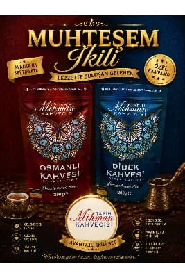 MUHTEŞEM İKİLİ 200 gr OSMANLI 200 gr DİBEK KAHVESİ
