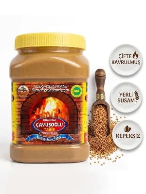 Odun Ateşinde Karafırında Çifte Kavrulmuş Kepeksiz Bozkır Tahini 930g