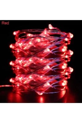 YASİMA Kırmızı Peri Led Ev Dekor Aksesuar Doğum Günü Yılbaşı Süsü