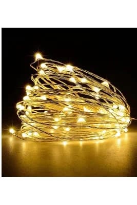 BAKBURAYA YAPAY ÇİÇEKÇİLİK 1 adet 3 metre perili LED gün ışığı ev dekor süsü hediyelik