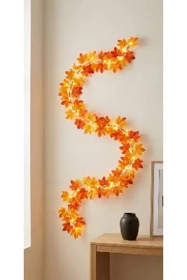 yapay çiçek evi 1 adet günışığı led ve 220 cm tek dal sonbahar sarmasik ev dekor süsü