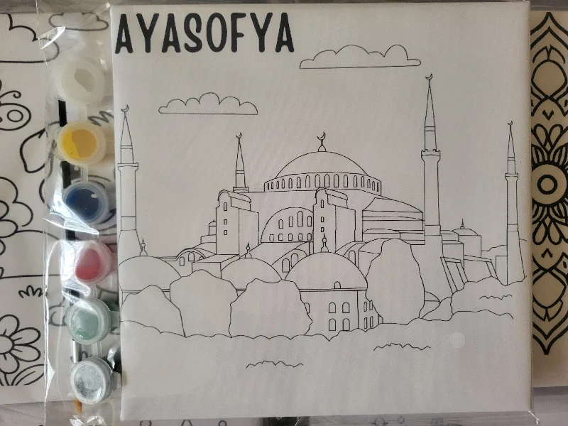 AYASOFYA 20X20 TUVAL BOYAMA SETİ