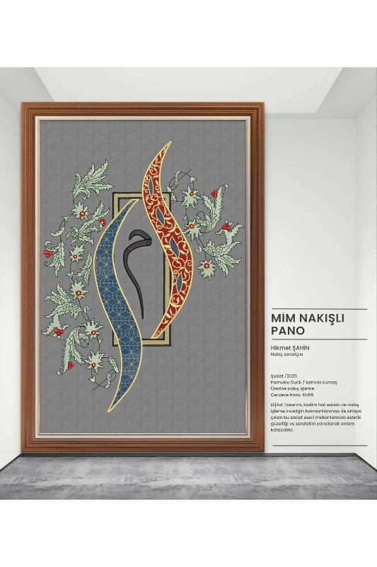 Nakış İşleme Hat Tablo Mim Pano