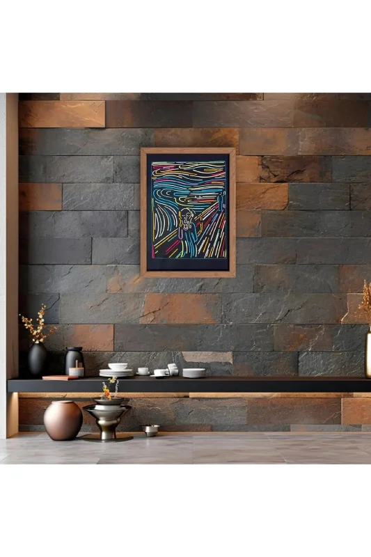 Çığlık Lin'e Art İllüstrasyon Tablo