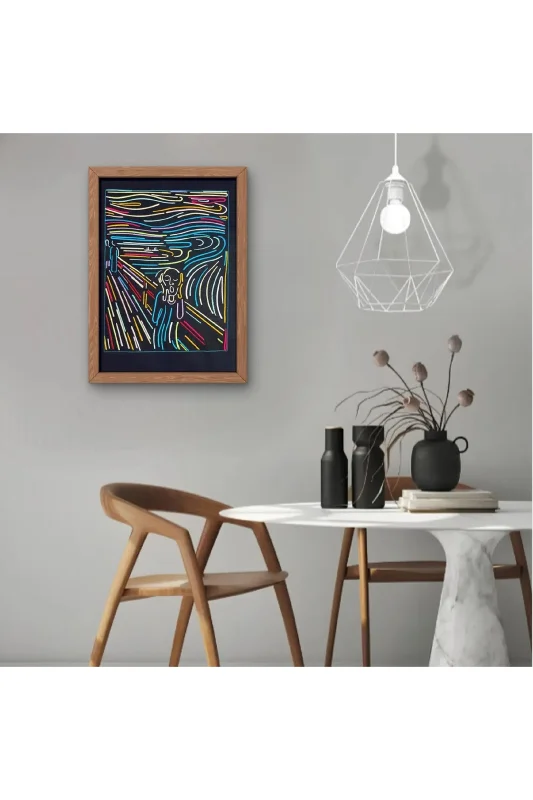 Çığlık Lin'e Art İllüstrasyon Tablo