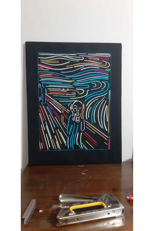Çığlık Lin'e Art İllüstrasyon Tablo