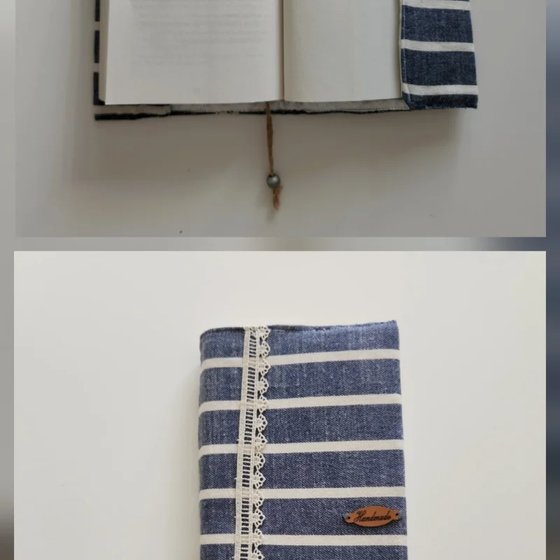 Ege  Marina_2 kumaş kitap kılıfı ( kitap ayracı hediyemizdir) – 4. görsel