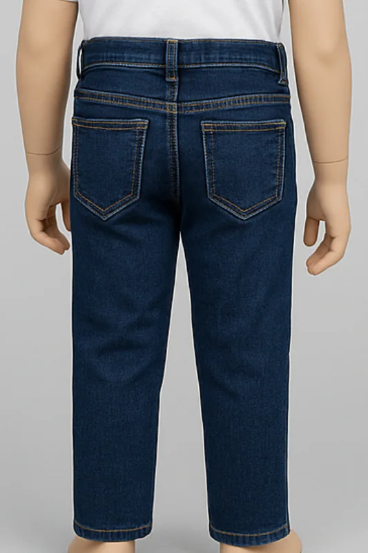Erkek Çocuk Mavi Slim Fit Kot Pantolon – 4. görsel