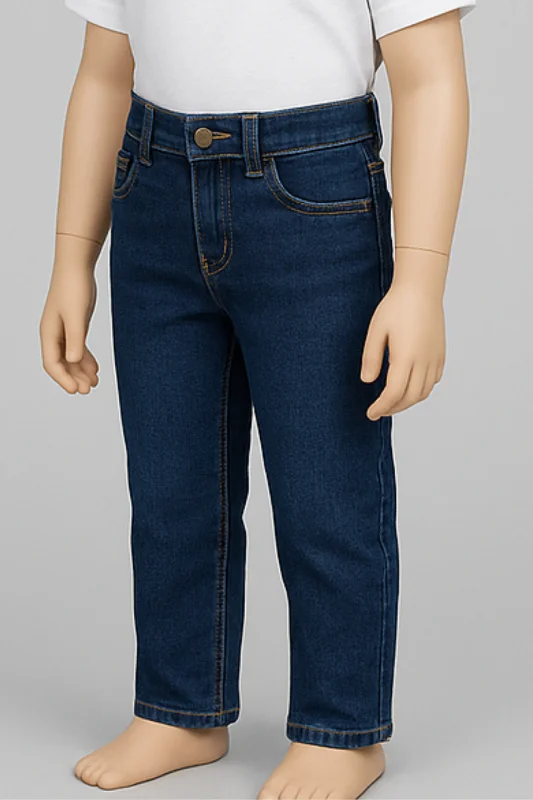 Erkek Çocuk Mavi Slim Fit Kot Pantolon – 3. görsel