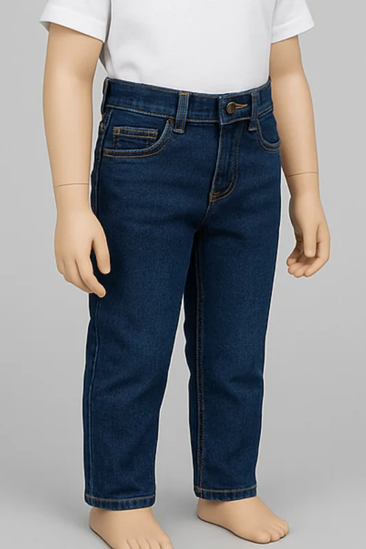 Erkek Çocuk Mavi Slim Fit Kot Pantolon – 2. görsel