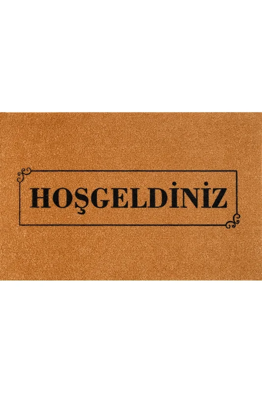 Coco CC022A Hoşgeldiniz Desenli Kalın Kaymaz Taban Nem Alıcı Şık Tasarım Kapı Önü Paspası 45x75 cm – 4. görsel
