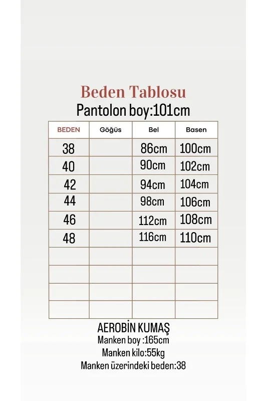 Vinista Aerobin Pantolon-MT8582 Taş – 4. görsel