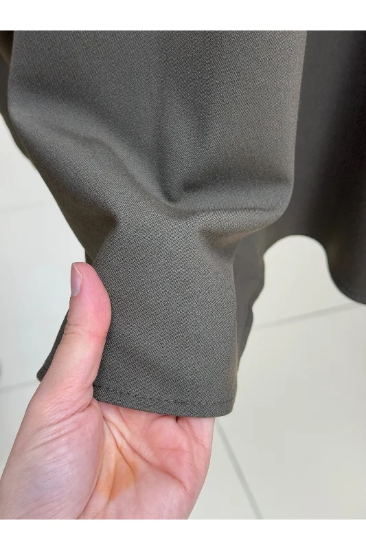 Fayetta Kloş Daisy Etek-EK716 Haki – 4. görsel
