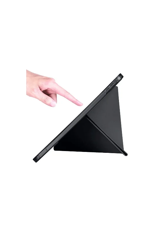 Apple iPad 2022 10.9 (10.nesil) Kılıf Kalemlikli Standlı Sağlam Tablet Kılıfı