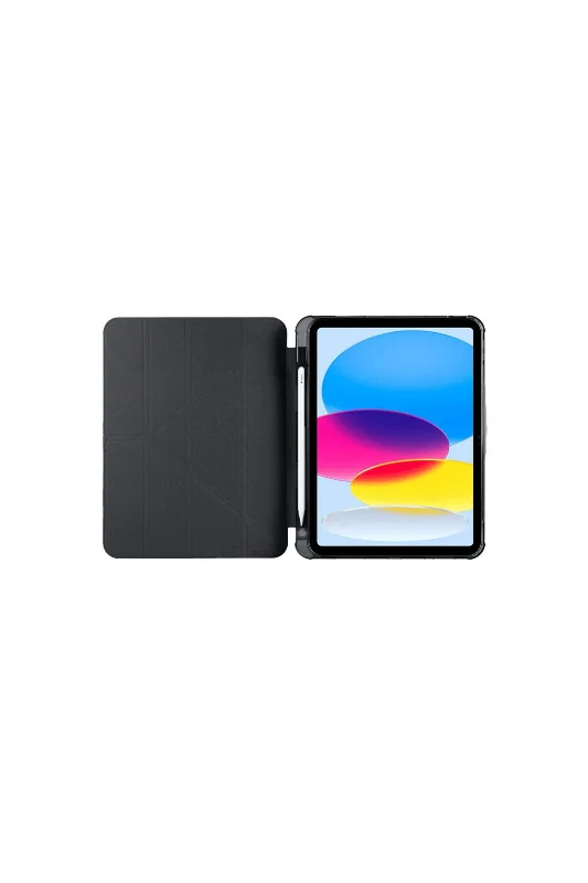 Apple iPad 2022 10.9 (10.nesil) Kılıf Kalemlikli Standlı Sağlam Tablet Kılıfı