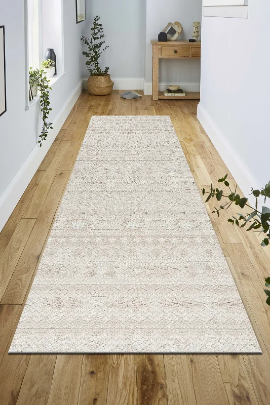 Bej Bohem İskandinav Bukle Loop Sisal Kesme Koridor Mutfak Salon Kolay Temizlenen Halı Yolluk