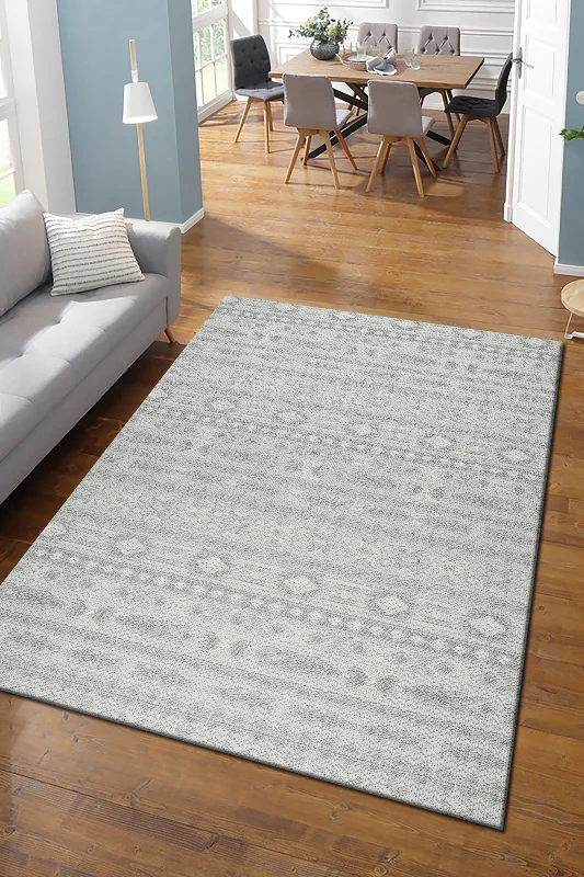 Gri Bohem İskandinav Bukle Loop Sisal Kesme Koridor Mutfak Salon Kolay Temizlenen Halı Yolluk
