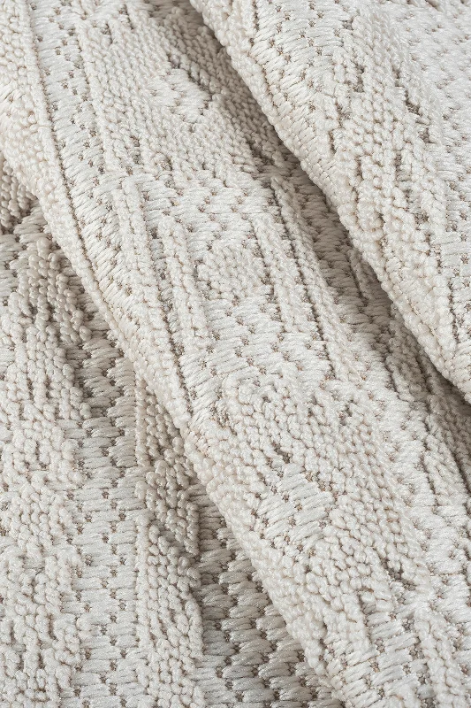 Krem Bohem İskandinav Bukle Loop Sisal Kesme Koridor Mutfak Salon Kolay Temizlenen Halı Yolluk – 4. görsel