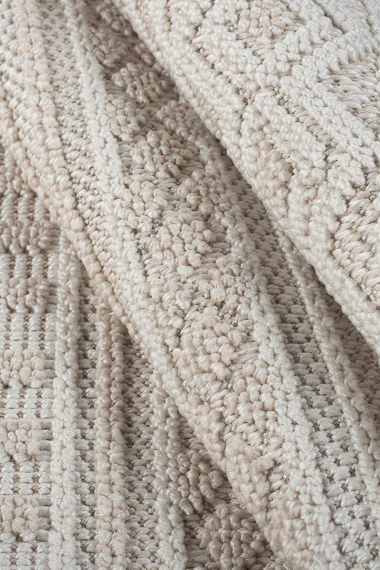 Krem Krem Bohem İskandinav Bukle Loop Sisal Kesme Koridor Mutfak Salon Kolay Temizlenen Halı Yolluk – 4. görsel