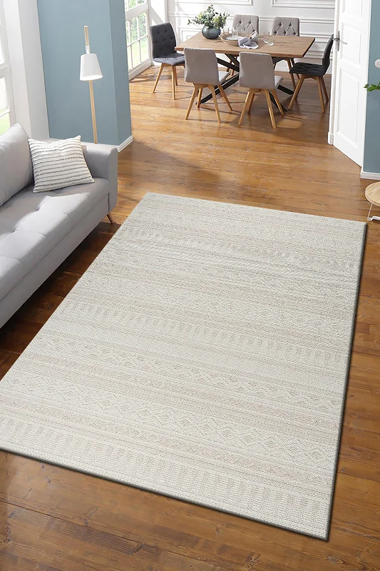 Krem Krem Bohem İskandinav Bukle Loop Sisal Kesme Koridor Mutfak Salon Kolay Temizlenen Halı Yolluk – 3. görsel