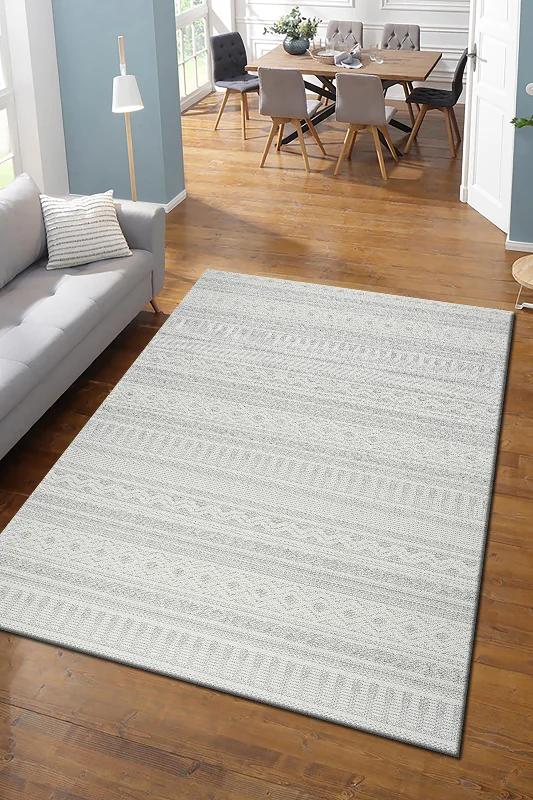 Krem Gri Bohem İskandinav Bukle Loop Sisal Kesme Koridor Mutfak Salon Kolay Temizlenen Halı Yolluk – 3. görsel