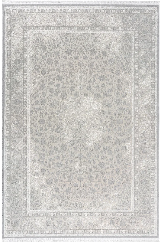 4 Metrekare - 6 Metrekare Bambu Tarz Modern Dokuma Salon Oturma Odası Mutfak Halısı Antialerjik Gri