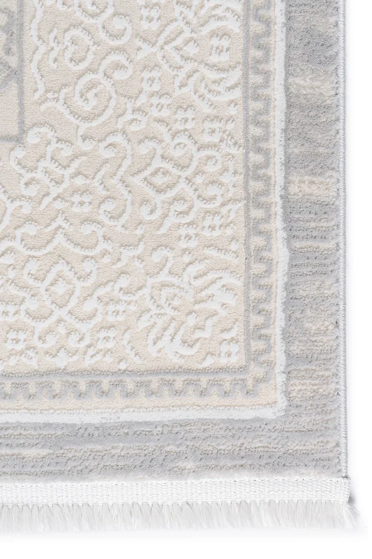 Krem Gri 7105 Modern Desen Doğal Taban Tozumaz Salon Koridor Mutfak Çocuk Oturma Odası Halı Yolluk – 4. görsel