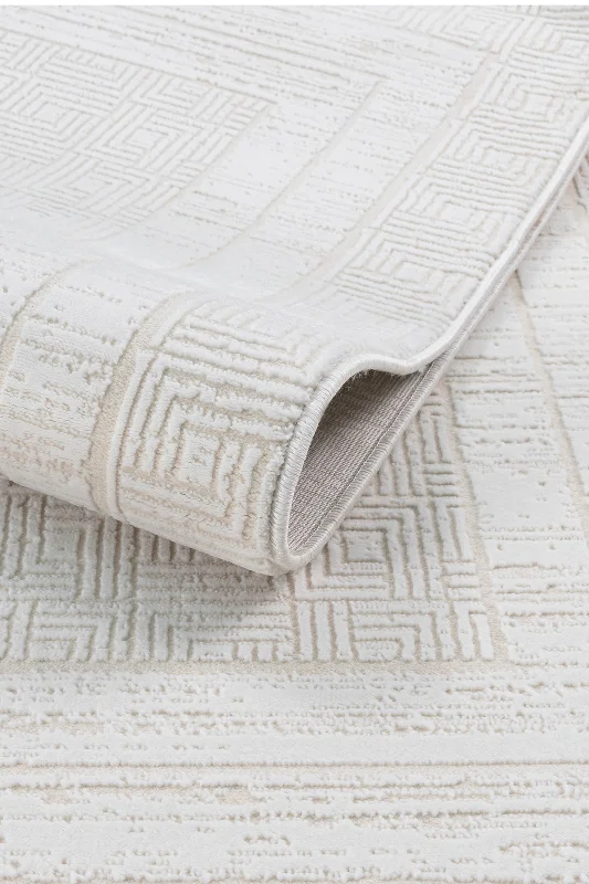 Krem 7107 Modern Desen Doğal Taban Tozumaz Salon Koridor Mutfak Çocuk Oturma Odası Halı Yolluk – 3. görsel