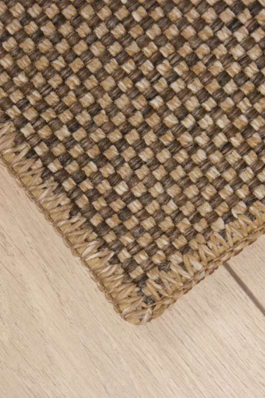 Jüt Sisal Özel Ölçü Kaymaz Tabanlı Yıkanabilir İç ve Dış Mekan Bahçe Balkon Koridor Mutfak Halısı