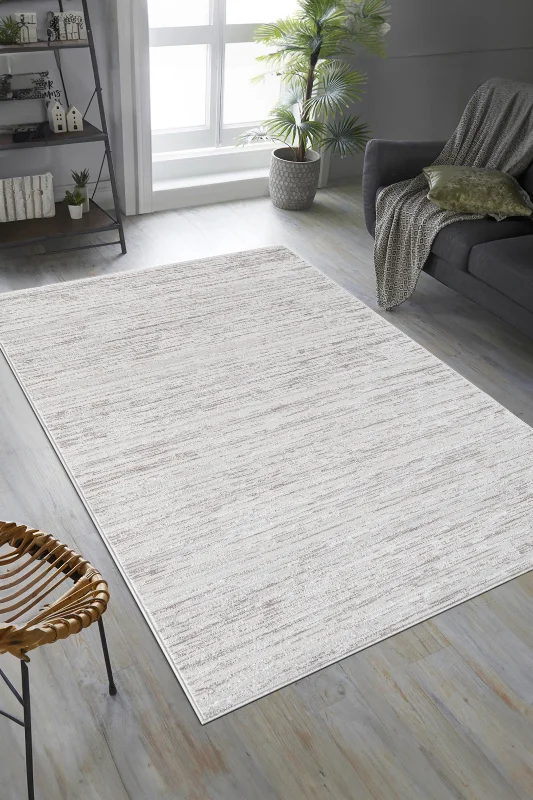 Ekru Bej Yumuşak Bohem Özel Kesim Koridor Mutfak Salon Balkon Tozumayan Çocuk Odası Halısı