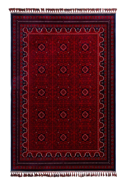 Otantik Bambu İnce Premium Kaymaz Taban Yumuşak Kolay Temizlenen Etnik Afgan Salon Koridor Halısı – 2. görsel