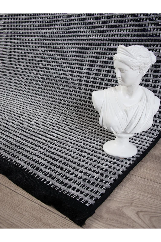 Gri İskandinav Sisal Yıkanabilir Kaymaz Tabanlı Kilim Yolluk Oturma Odası Mutfak Halısı