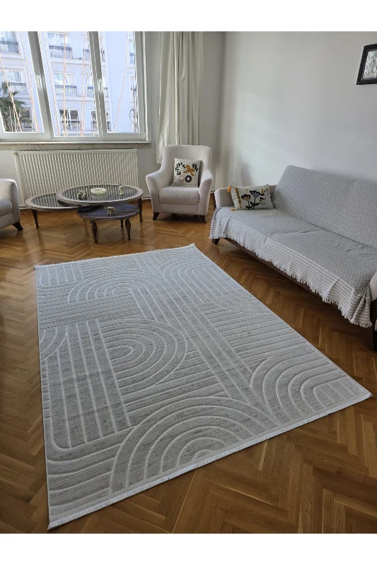 Krem Bambu Yumuşak Sık Dokuma Özel Kesim Salon Koridor Oturma Odası Halısı – 3. görsel