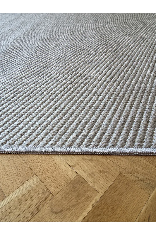 Bordürlü Sisal Bej İskandinav Extra Yumuşak Özel Kesim Kolay Temizlenen Salon Koridor Halısı