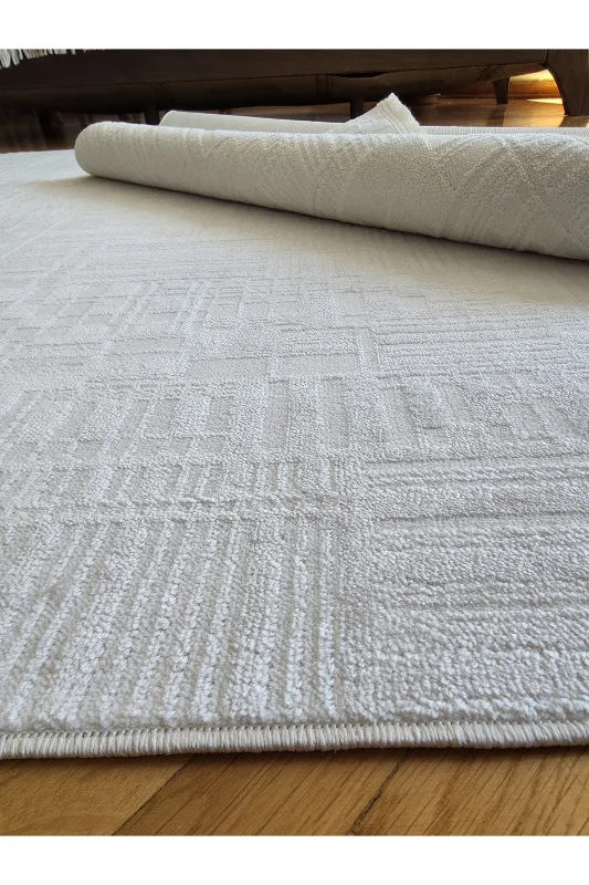 Krem Bambu Akrilik Yumuşak Modern Özel Kesim Salon Koridor Oturma Odası Mutfak Halısı – 3. görsel